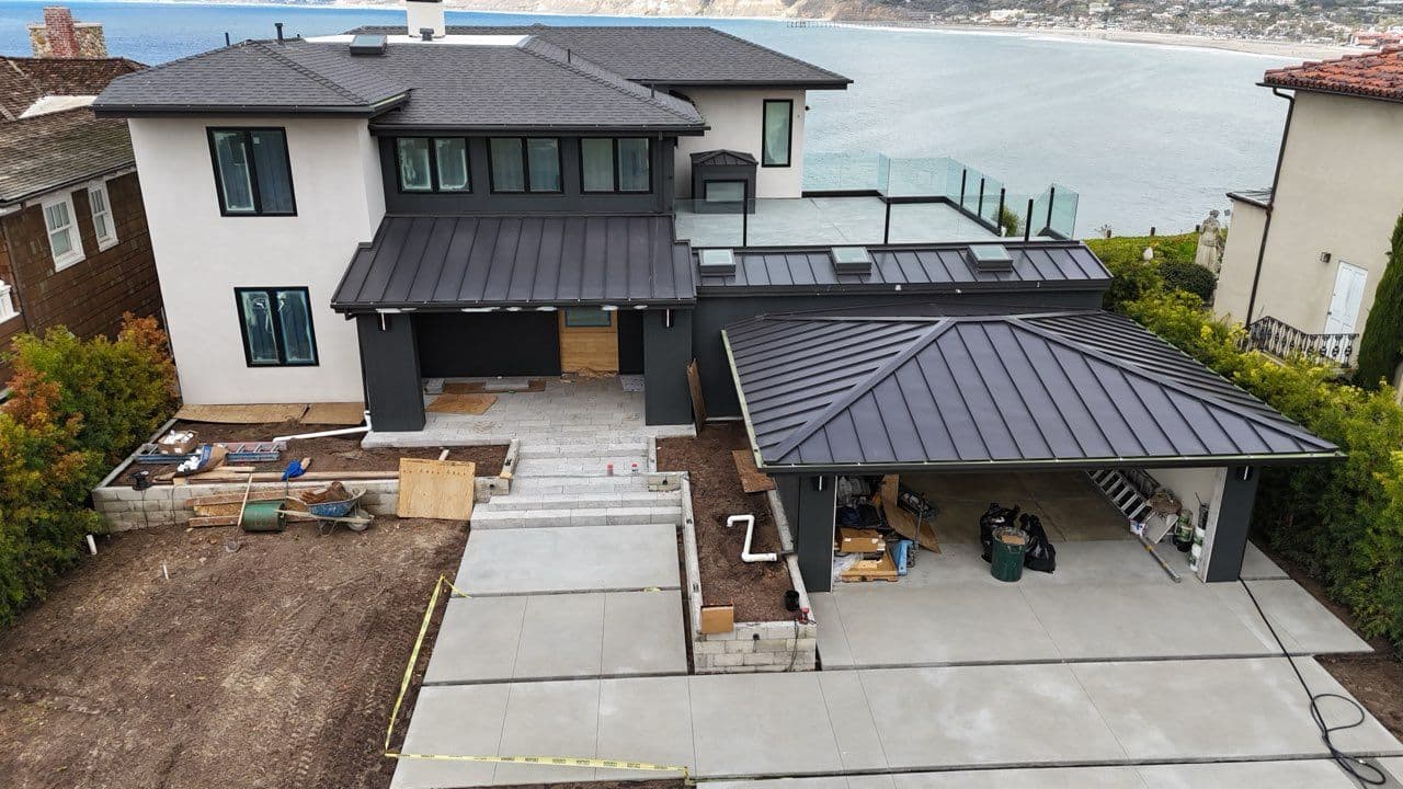 Gallery photos for Sleek Metal Roof Installation in La Jolla: Image #1